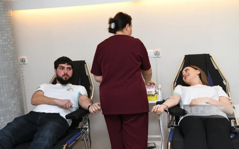 Gənclər və İdman Nazirliyi “İdman həftəsi” çərçivəsində könüllü qanvermə aksiyası keçirir