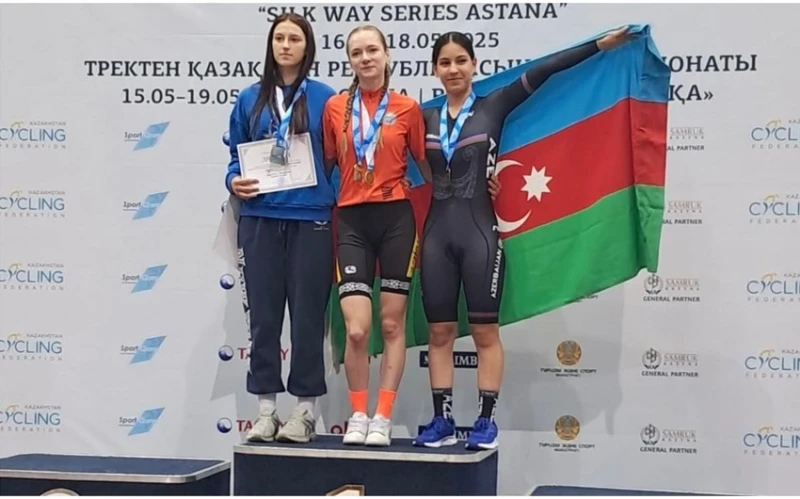 Azərbaycanlı velosipedçi Qazaxıstanda növbəti medal qazanıb