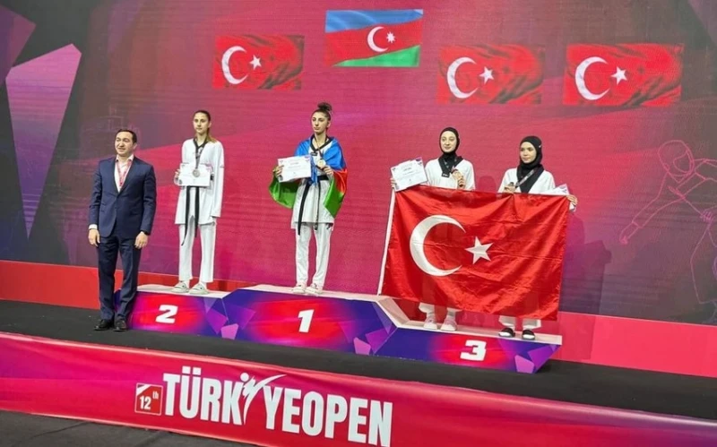 Azərbaycanın gənc taekvondoçusu beynəlxalq turnirdə qızıl medal qazanıb