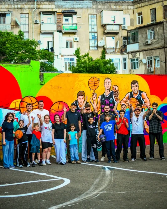Basketbol hər yerdə: İlk basketbol meydançası istifadəyə verildi