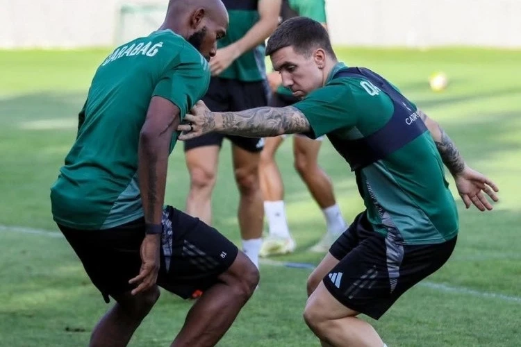 Qarabag Held Its Last Training Session Before the Match with Shkendija