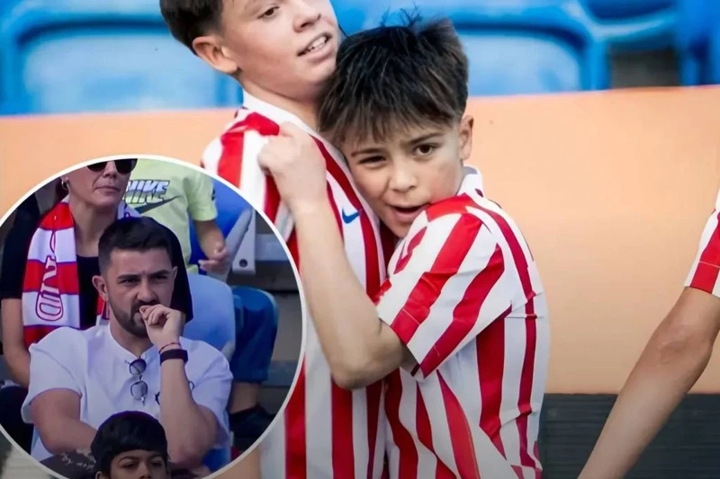 David Villa'nın oğlu Atletico'nun genç takımında ilk maçına çıktı