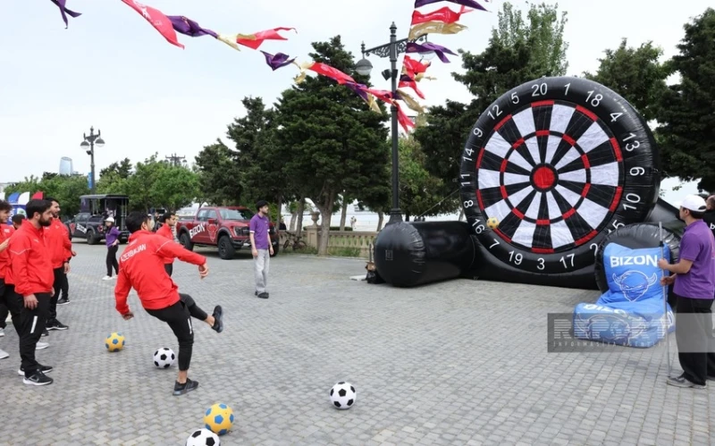 Bakıda keçiriləcək dünya çempionatı ilə əlaqədar olaraq Dənizkənarı Bulvarda "Fan Zona" yaradılıb