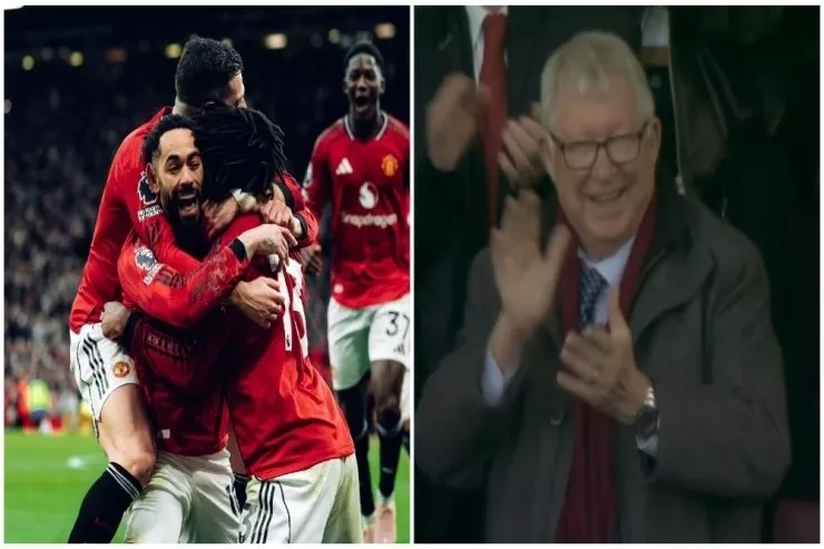 Taylor disallowed goals in the Manchester derby, but United won, Ferguson rejoiced