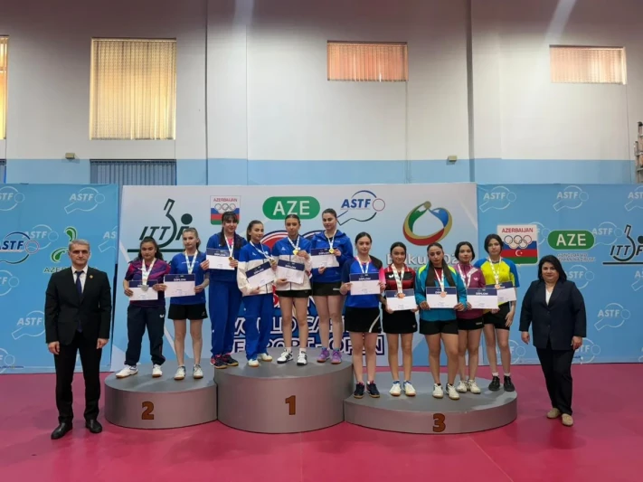 Stolüstü tennis üzrə Azərbaycan birinciliyinin qalibləri müəyyənləşib