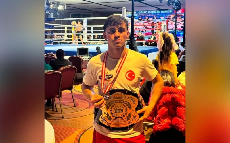 Azerbaycanlı sporcu Türkiye'de bir zafere daha imza attı