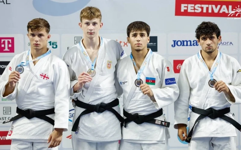 Azərbaycan cüdoçusu Məhəmməd Ağakişiyev Avropa Gənclər Yay Olimpiya Festivalında bürünc medal qazanıb