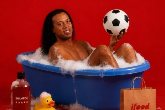 Ronaldinyonun süni intellektlə bağlı yumoristik fotosu