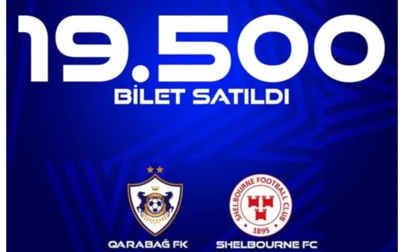 Qarabağ - Şelburn matçına satılan bilet sayı məlum olub