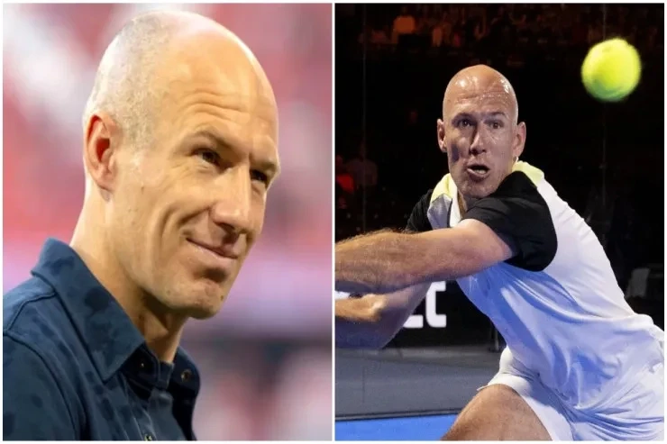 Aryen Robben padel tennisdə özünü sınadı və reytinq qazandı