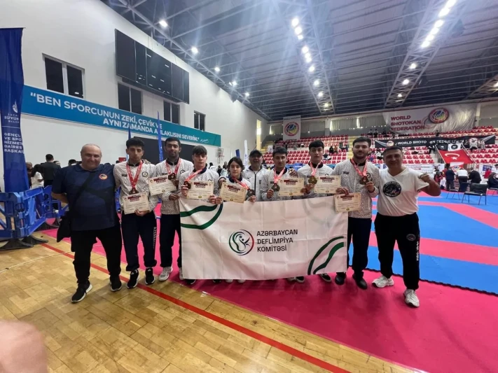 Azərbaycan deflimpiyaçıları karate üzrə şotokan dünya çempionatında 3 qızıl, 2 gümüş, 2 bürünc medal qazanıblar