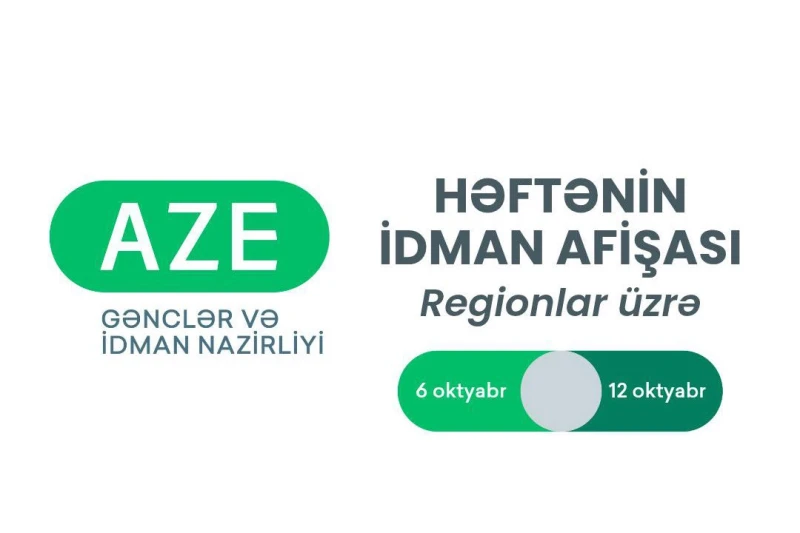 Azərbaycan Regionlarında Həftəlik İdman Tədbirləri Açıqlanıb