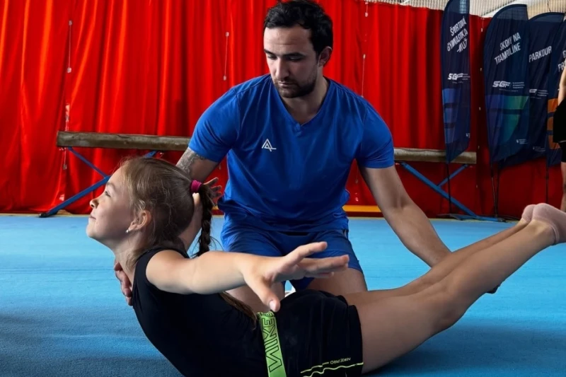 Aghasif Rahimov Conducted Gymnastics Training in Slovakia - PHOTO