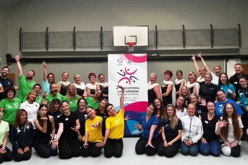 Azərbaycanlı məşqçilər Tallində Gimnastika hamı üçün tədbirində təcrübə mübadiləsi apardı - FOTO