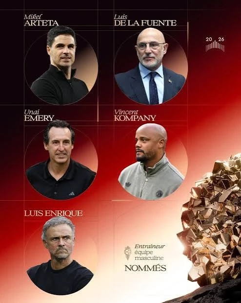 Nominees announced for France Football’s “Coach of the Year” award