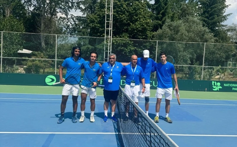 Azerbaijani tennis team advanced to the play-off in Davis Cup