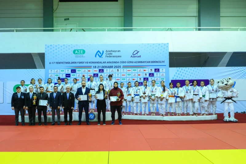 U-17 Judo'cular Arasında Azerbaycan Şampiyonası Takım Müsabakaları ile Sona Erdi