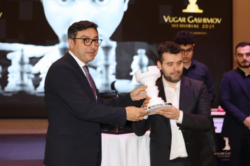 Hocalı'da düzenlenen 11. Vugar Haşimov Anma Turnuvası'nı Yan Nepomniachtchi ve Vladimir Fedoseev kazandı