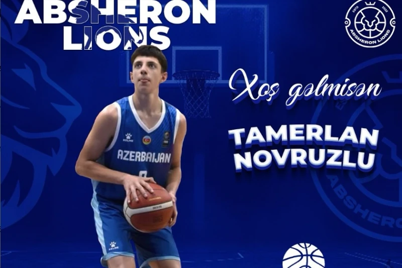 Abşeron Lions 16 yaşlı Tamerlan Novruzlu ilə müqavilə imzaladı