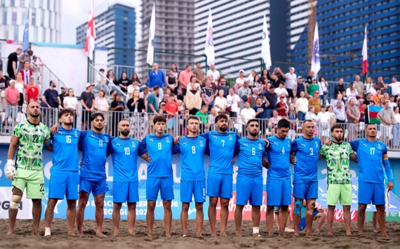 Azərbaycan çimərlik futbolu millisi Avropa çempionatının pley-off mərhələsinə yüksəlib