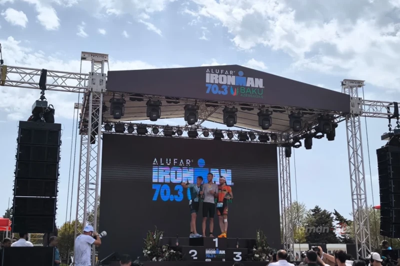 Bakıda “IRONMAN 70.3” triatlonunda xorvatiyalı Matey Jukiç birinci oldu - FOTO/VİDEO