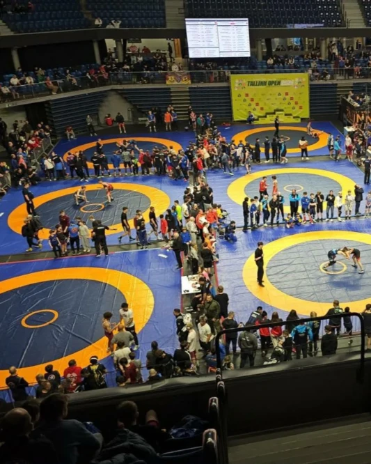 Mariya Stadnik Tallində yeniyetmə güləşçilərə ustad dərsi keçib