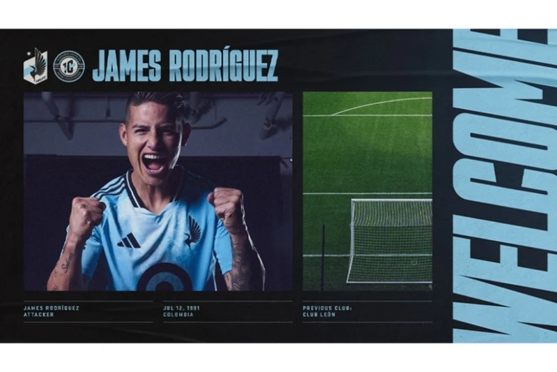James Rodriguez will continue his career at Minnesota United