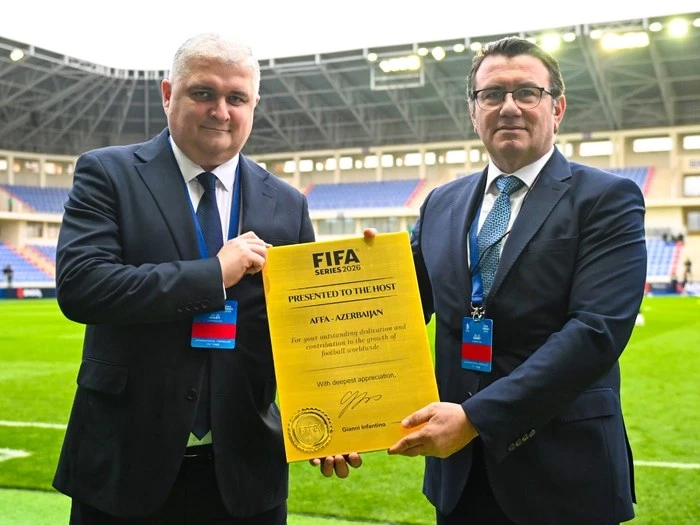 FIFA-dan AFFA-ya FIFA Series – 2026 turnirinə görə xatirə hədiyyəsi