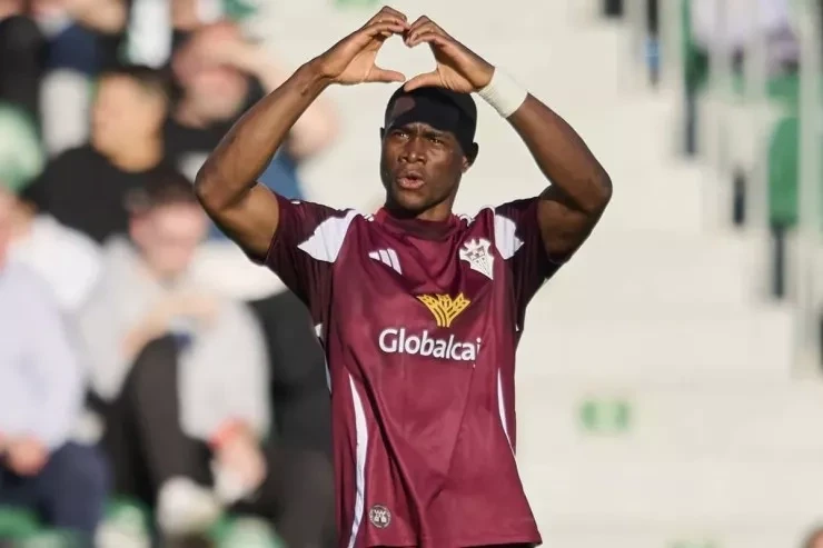 Bayer forward Kristian Kofana is attracting interest from Real and Arsenal