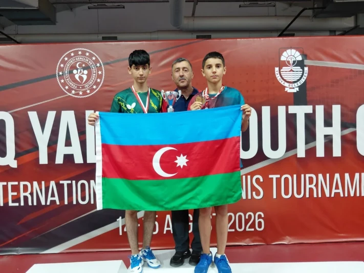 Azərbaycanın gənc stolüstü tennisçiləri Türkiyədə beynəlxalq turnirdə 4 medal qazandı
