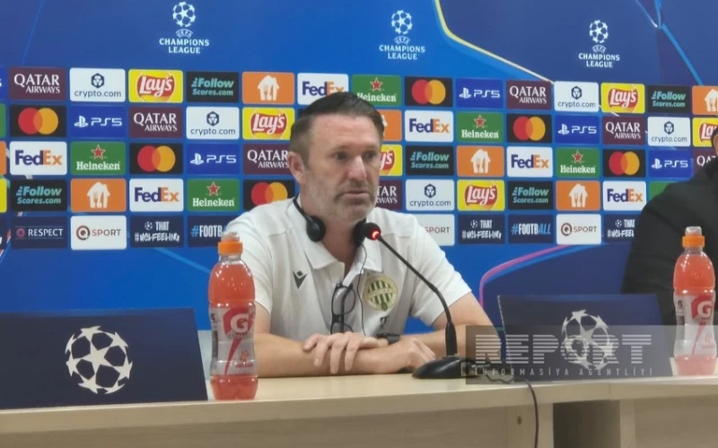Ferencváros head coach speaks about goals conceded in the game against Qarabag and the return match