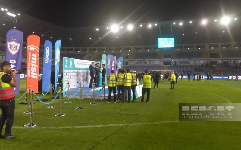 Sabah team awarded for winning the Azerbaijan Cup