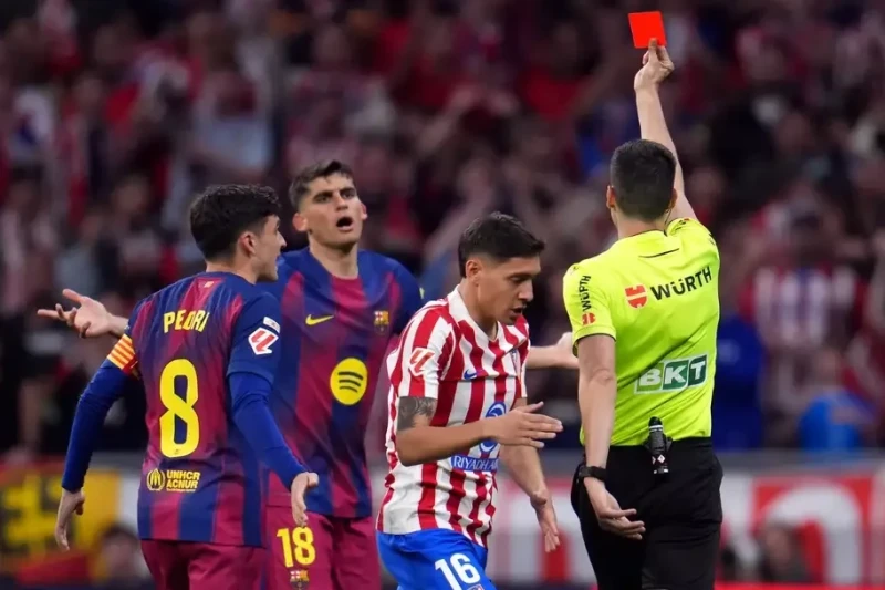 Number of red cards in La Liga sets record among European championships