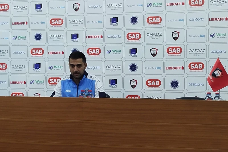 Şəfanın baş məşqçisi Qəbələ ilə oyundan sonra liqalar arasındakı səviyyə fərqindən və yalnız azərbaycanlı futbolçular transfer etmək niyyətindən danışdı