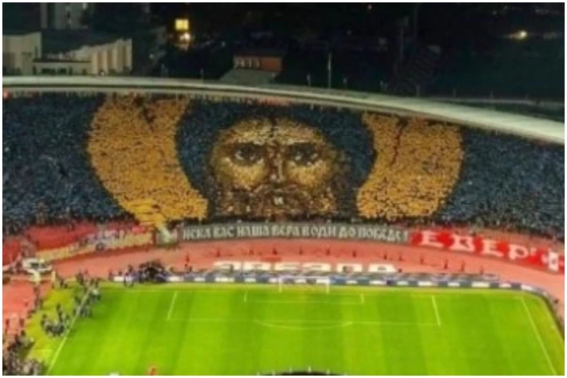 Crvena Zvezda Kutsal Afiş Nedeniyle UEFA Tarafından Para Cezasına Çarptırıldı