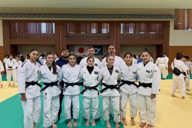 Azerbaijani young female judokas participate in training camp in Japan
