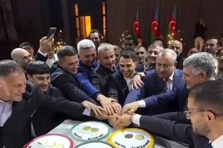 Hacı Aliyev'in 35. Yaş Günü Kutlamasından İlginç GÖRÜNTÜLER - VİDEO