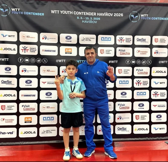 Əliəkbər Mirzəliyev WTT Youth Contender turnirində gümüş medal qazanıb
