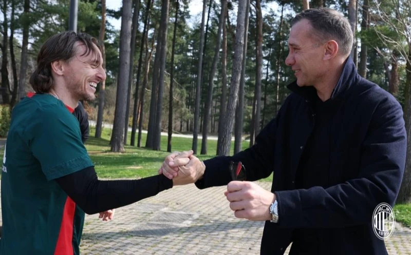 Шевченко посетил базу «Милана»