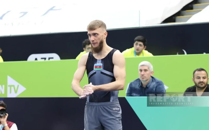 Azərbaycan gimnastı Mixail Malkin Dünya Kubokunda qızıl medal qazandı