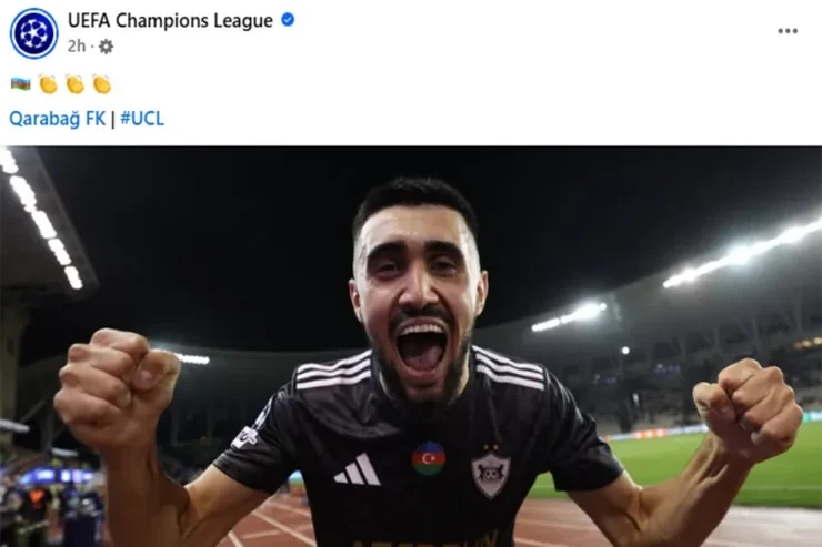 UEFA Çempionlar Liqasından Qarabağla bağlı PAYLAŞIMLAR