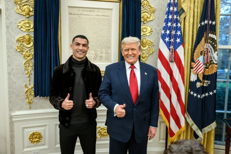 Trump Allegedly Hung Ronaldo's Photo in the White House: Details and Reactions