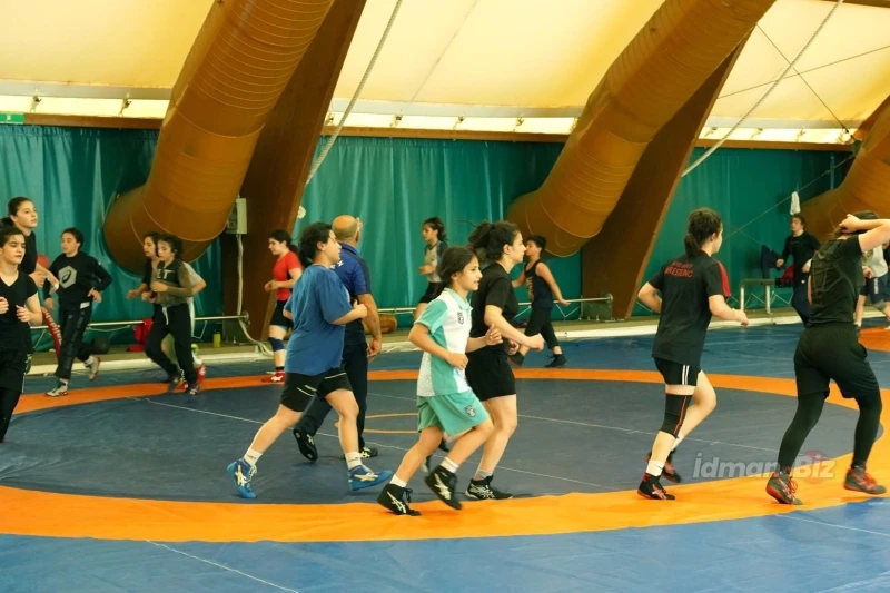 Our female wrestlers have started training camp in Turkey