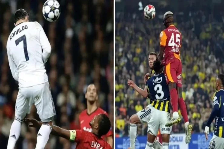 Osimhenin möhtəşəm 2.81 metrlik tullanışı Ronaldonun rekordunu keçə bilmədi