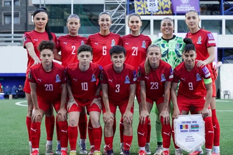 Qadınlardan ibarət Azərbaycan milli futbol komandası Andorra ilə cavab oyununa hazırlaşır