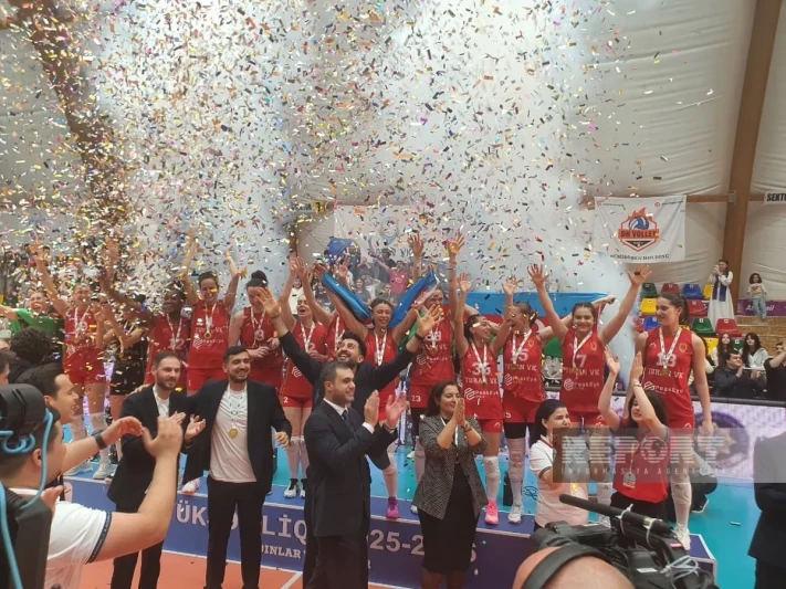 Turan Qadın Voleybol üzrə Azərbaycan Yüksək Liqasının qalibi olub