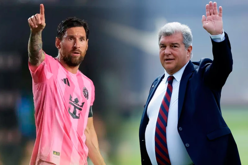 Laporta Messiyə bənzəyən hərəkətləri ilə mini futbol oynadı - VİDEO