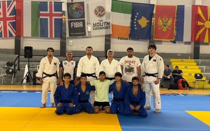Azerbaycanlı genç judocular Kuzey Makedonya'da Avrupa Şampiyonası hazırlık kampına katıldı