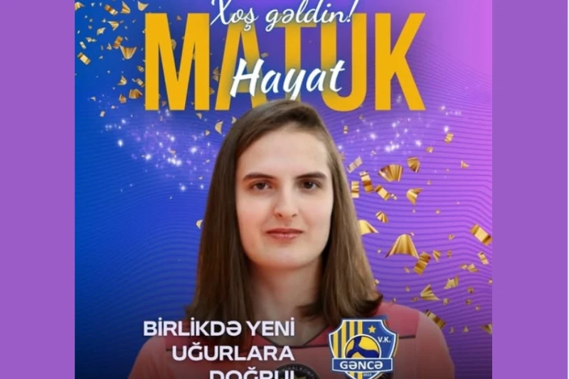 Ganja volleyball team strengthens its squad with a new player