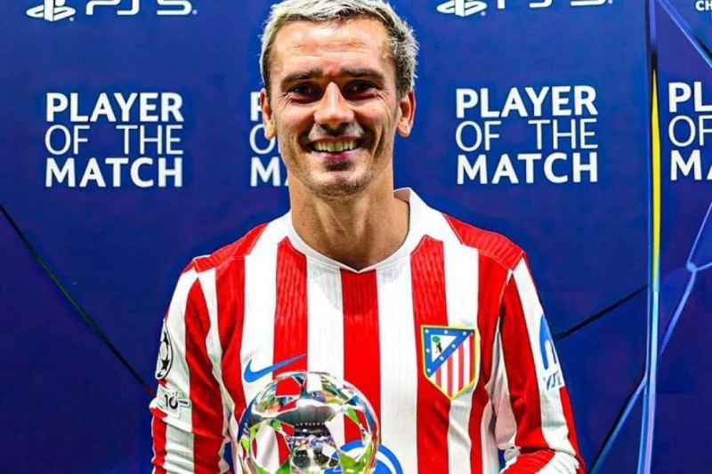 Antuan Qrizman Atletiko - Arsenal Matçının Ən Yaxşısı Seçildi